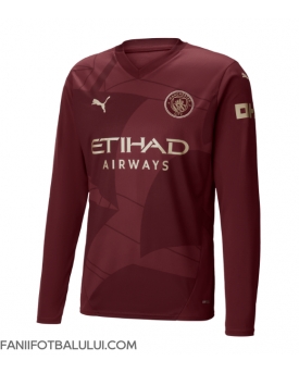 Manchester City Tricou Fotbal Replică 2024-25 Barbati Treilea Mâneci Lungi